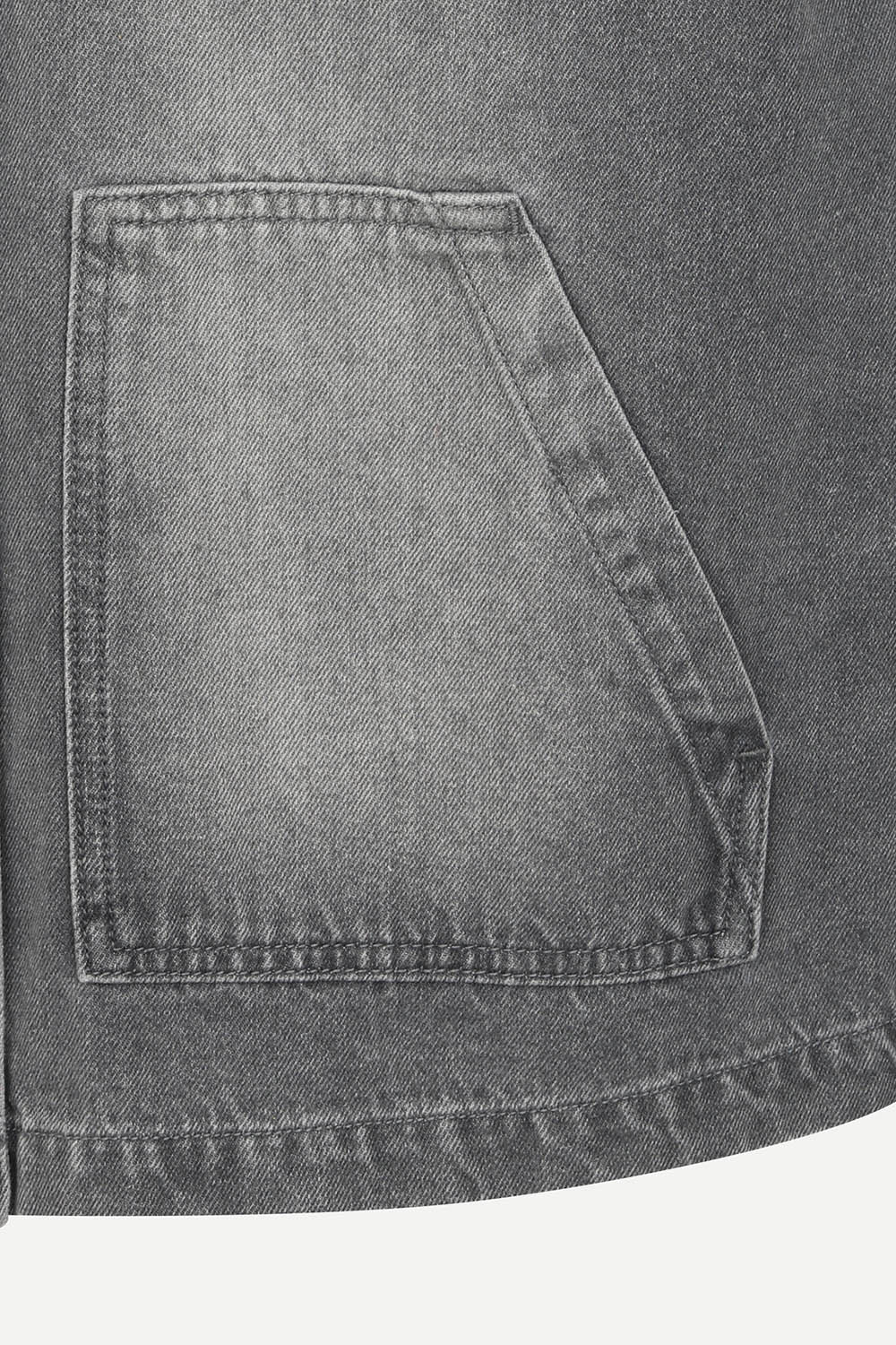 [캐리스노트] 워싱 면데님 자켓 그레이