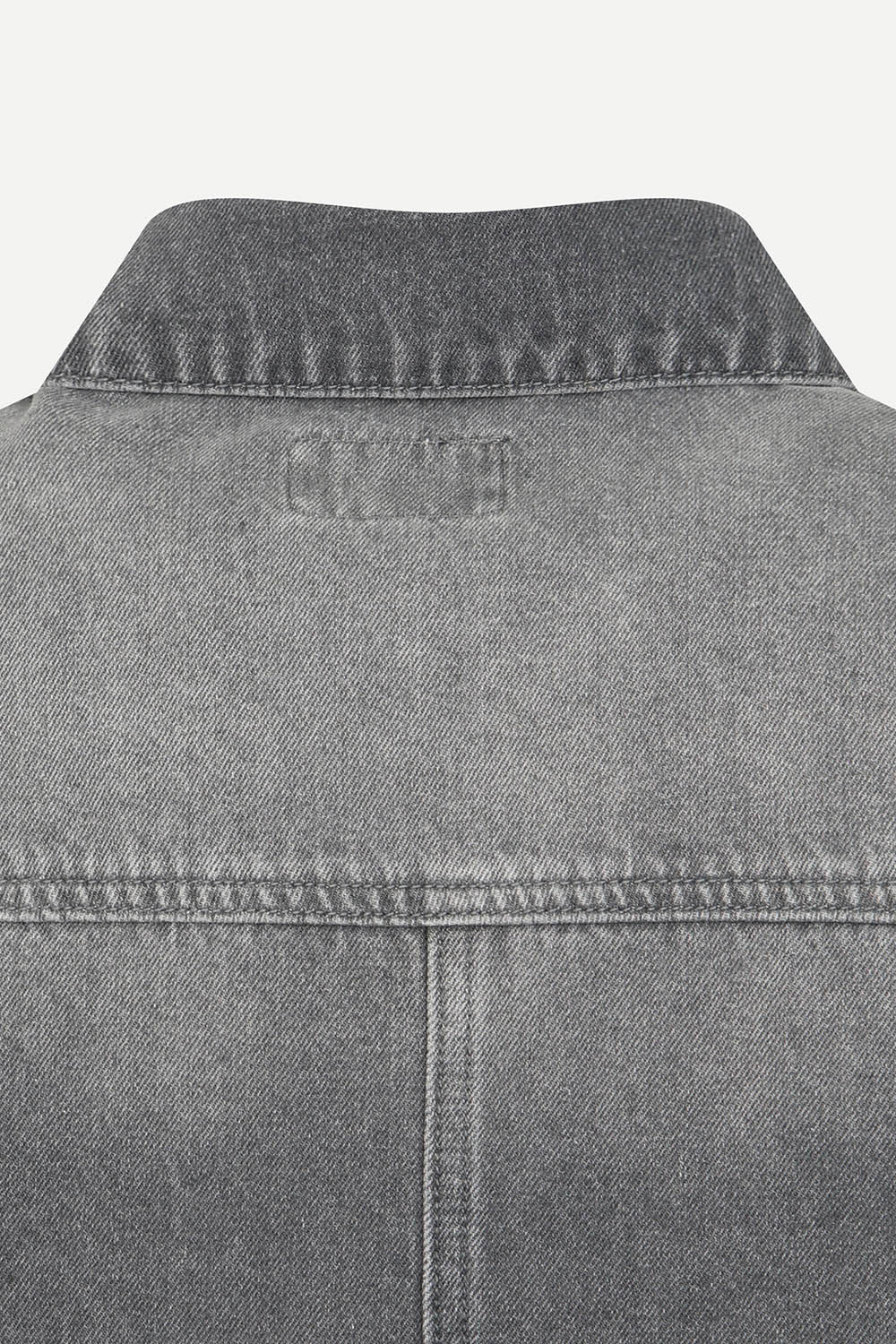 [캐리스노트] 워싱 면데님 자켓 그레이