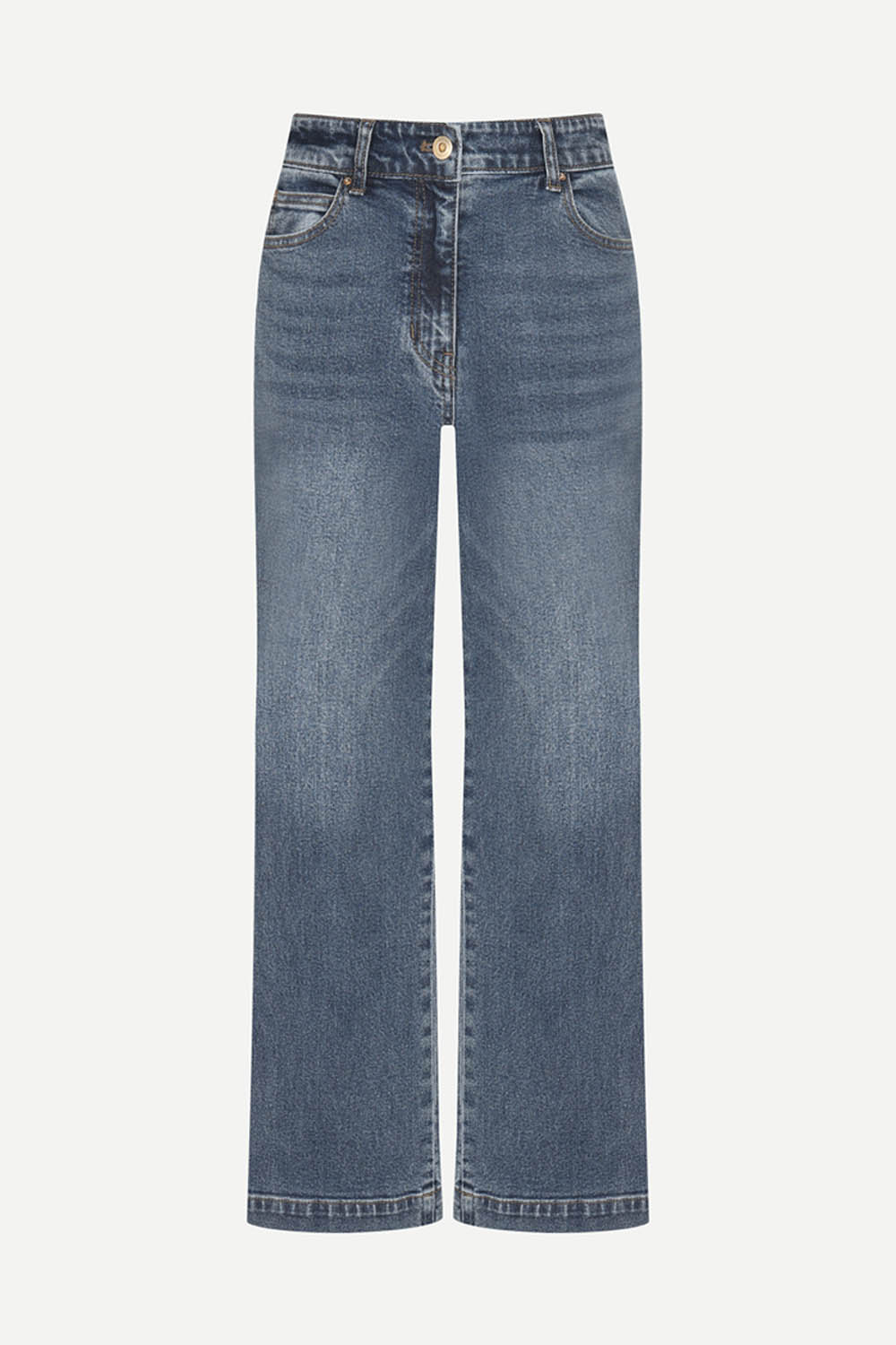 [캐리스노트] 스트레이트핏 데님 팬츠 인디고 블루