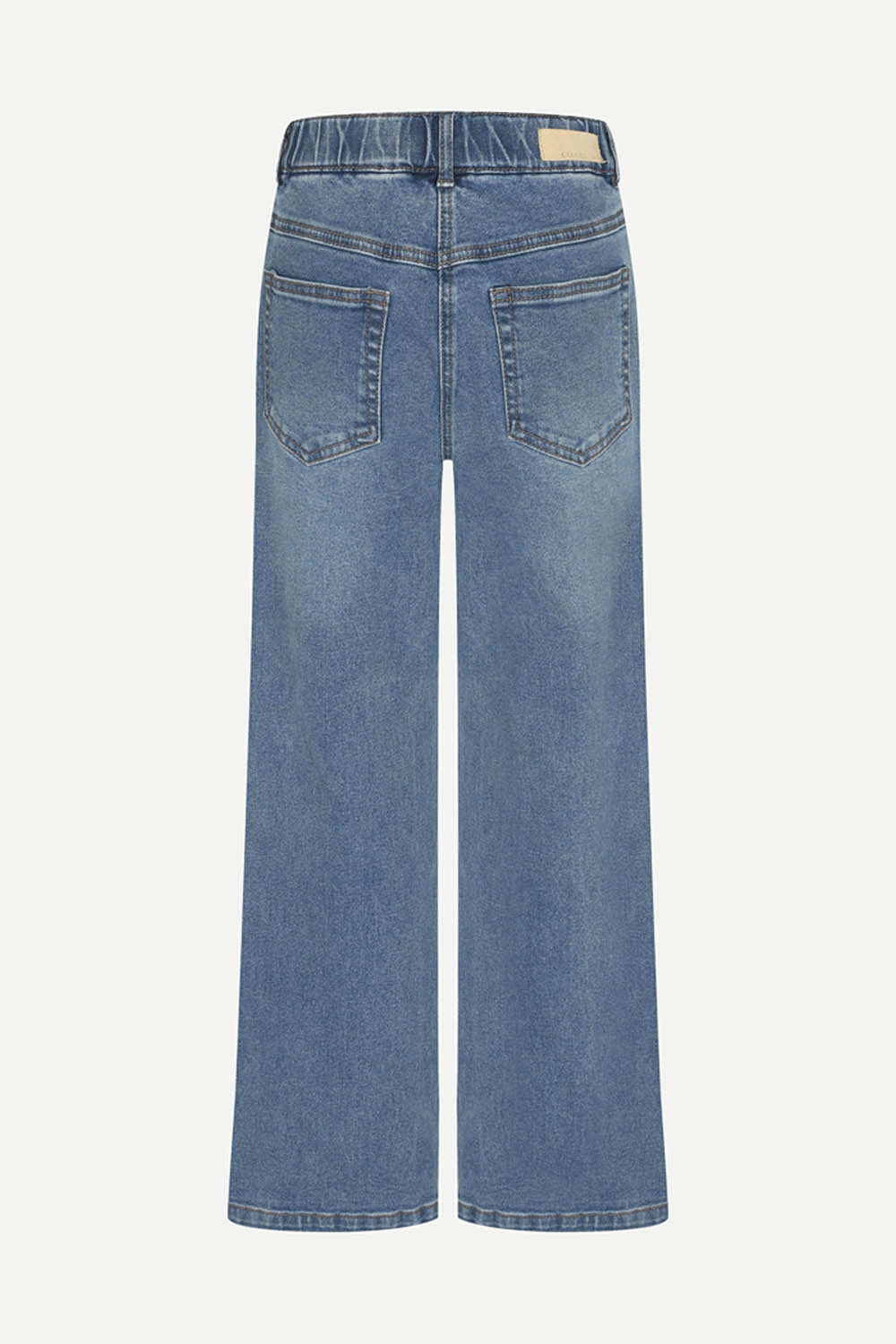 [캐리스노트] 일자핏 밴딩 컬러 데님 팬츠 인디고 블루