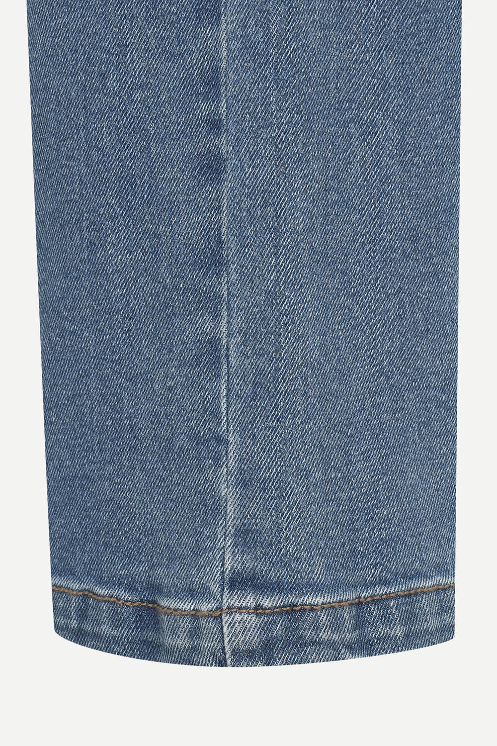 [캐리스노트] 일자핏 밴딩 컬러 데님 팬츠 인디고 블루