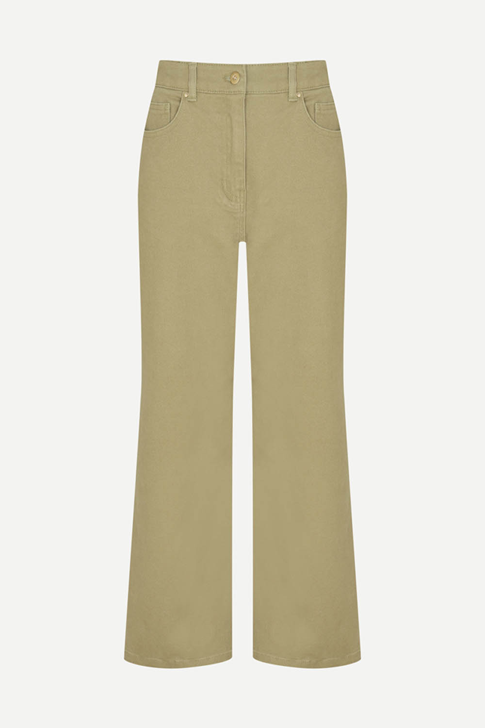 [캐리스노트] 데일리 스트레이트 컬러 팬츠 카키