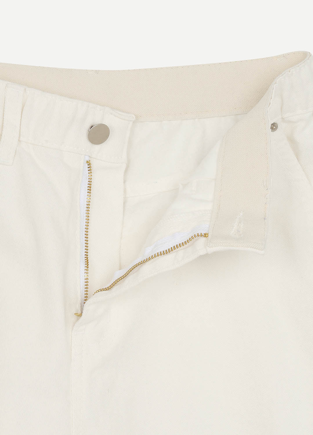 [캐리스노트][온라인단독] 배럴드 배기핏 코튼 팬츠 화이트