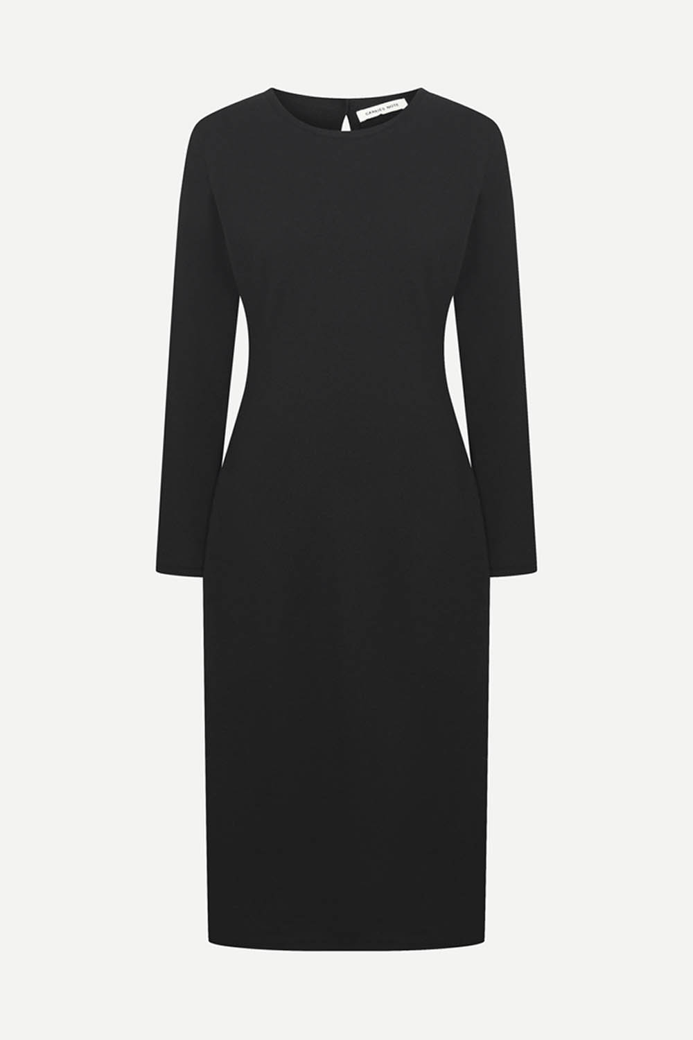 [캐리스노트] 슬림라인 니트 원피스 블랙