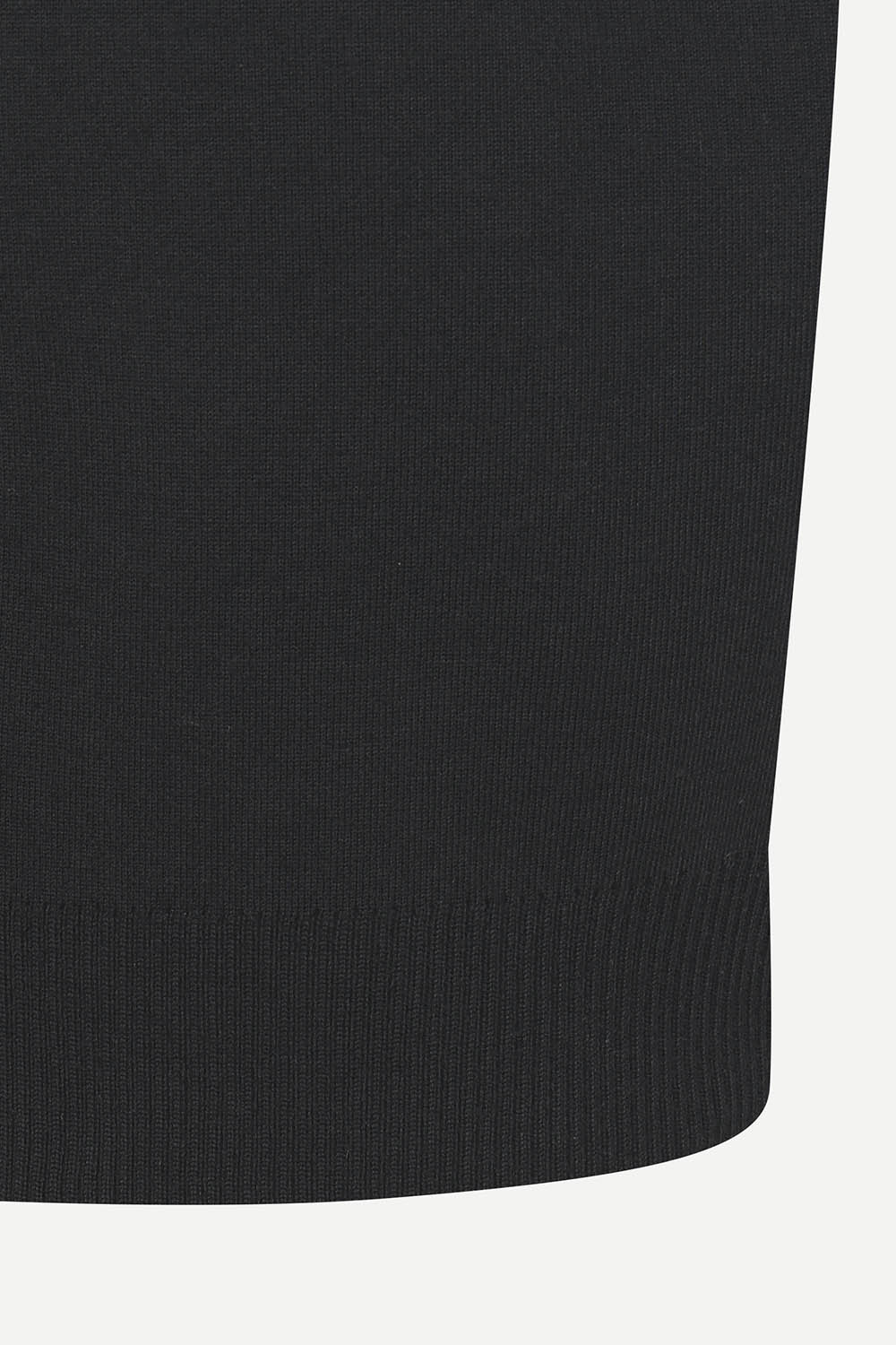 [캐리스노트] 하이넥 오픈카라 니트 가디건 블랙
