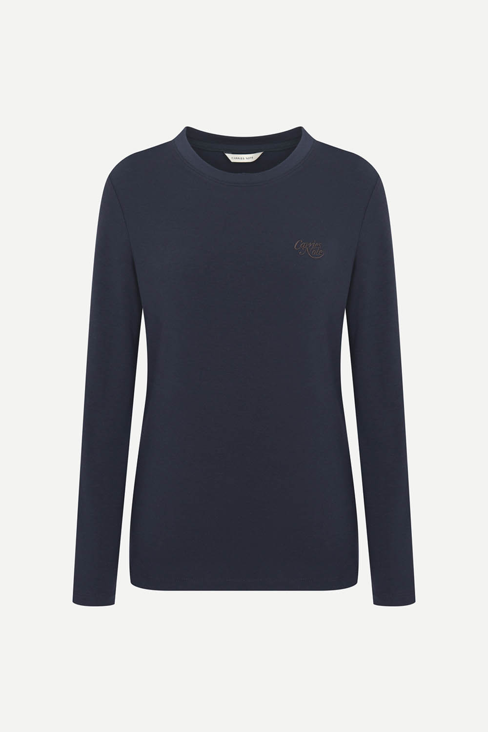 [캐리스노트] 데일리 스판 슬림핏 이너 티셔츠 네이비