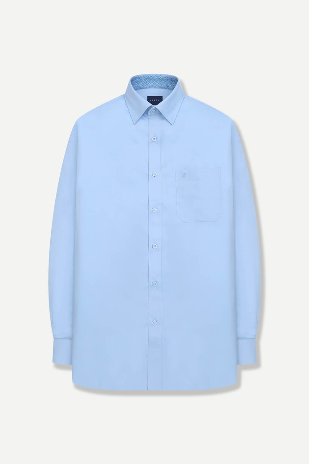 [공식몰] 포켓 로고 베이직 옥스포드 일반핏 셔츠 블루