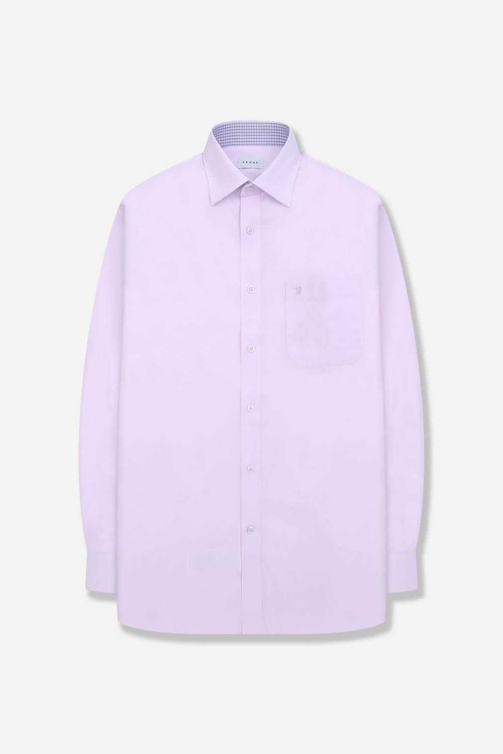 [공식몰] 모달혼방 배색 포인트 일반핏 셔츠 바이올렛