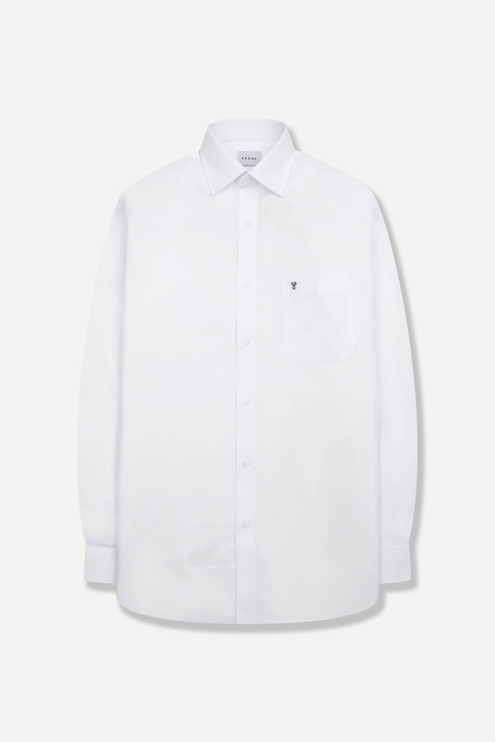 [공식몰] 레이온 블렌드 베이직 일반핏 셔츠 화이트