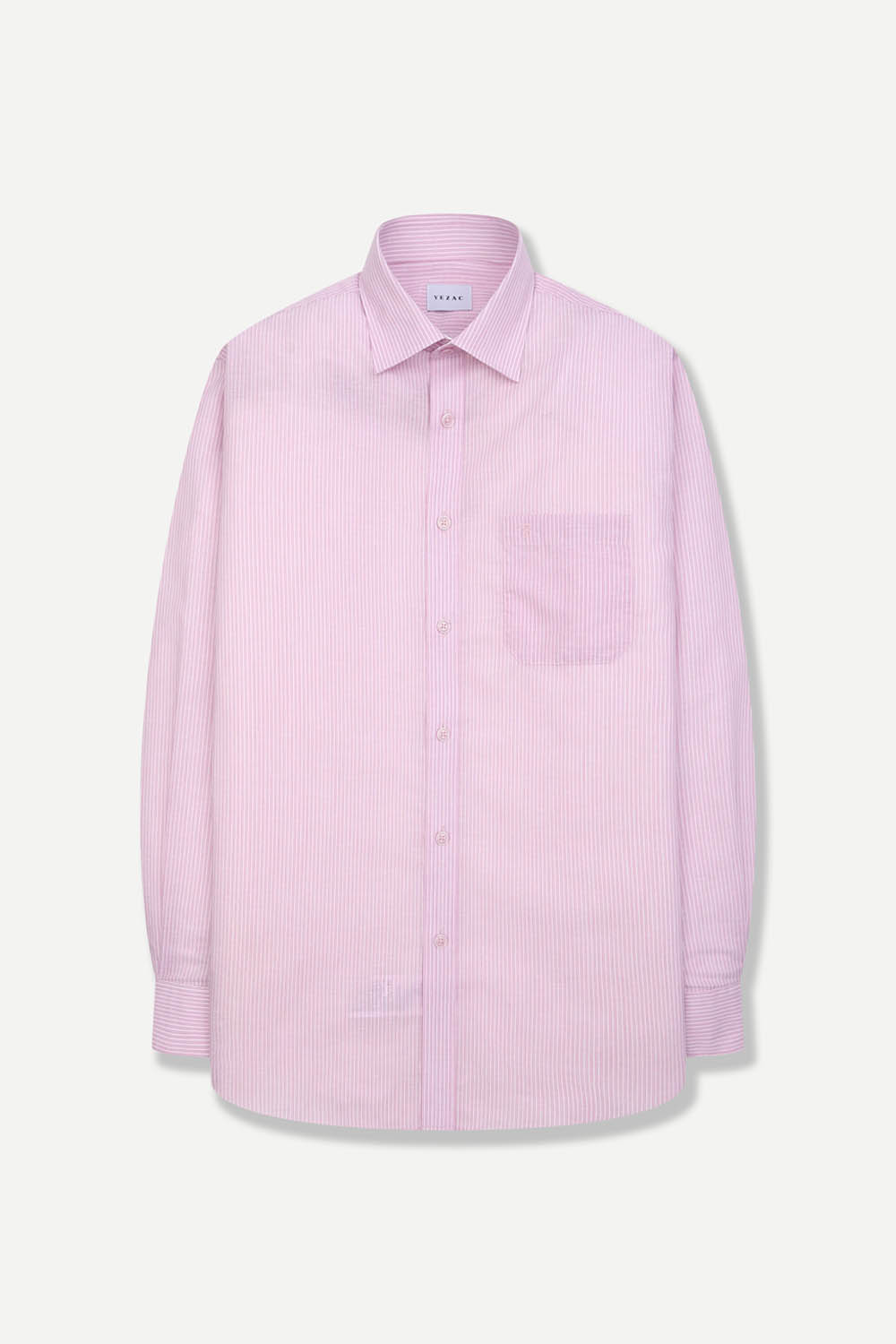 [공식몰] 스트라이프 블렌드 클래식 일반핏 셔츠 핑크