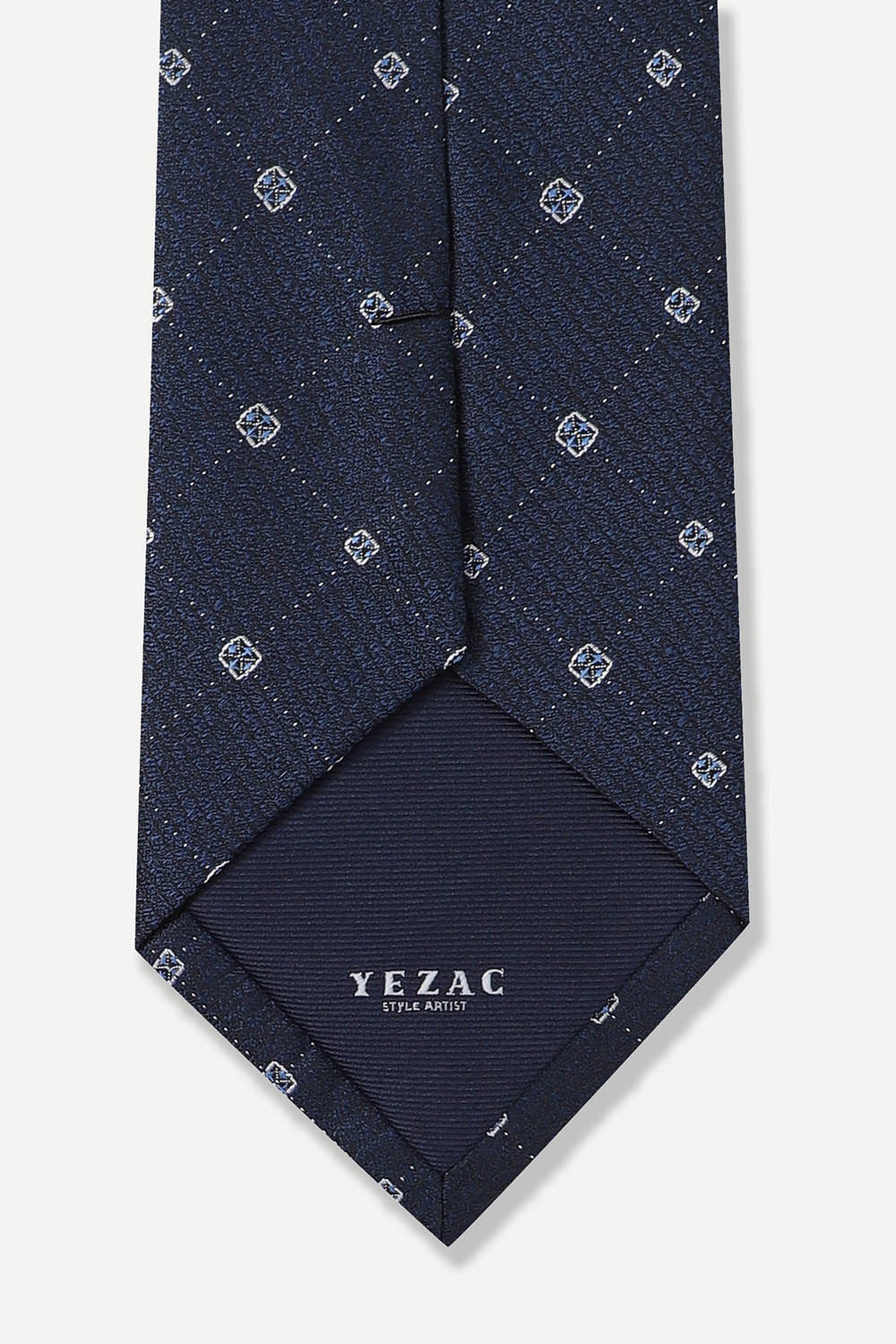 [예작] 실크혼방 미니 도트 넥타이 네이비