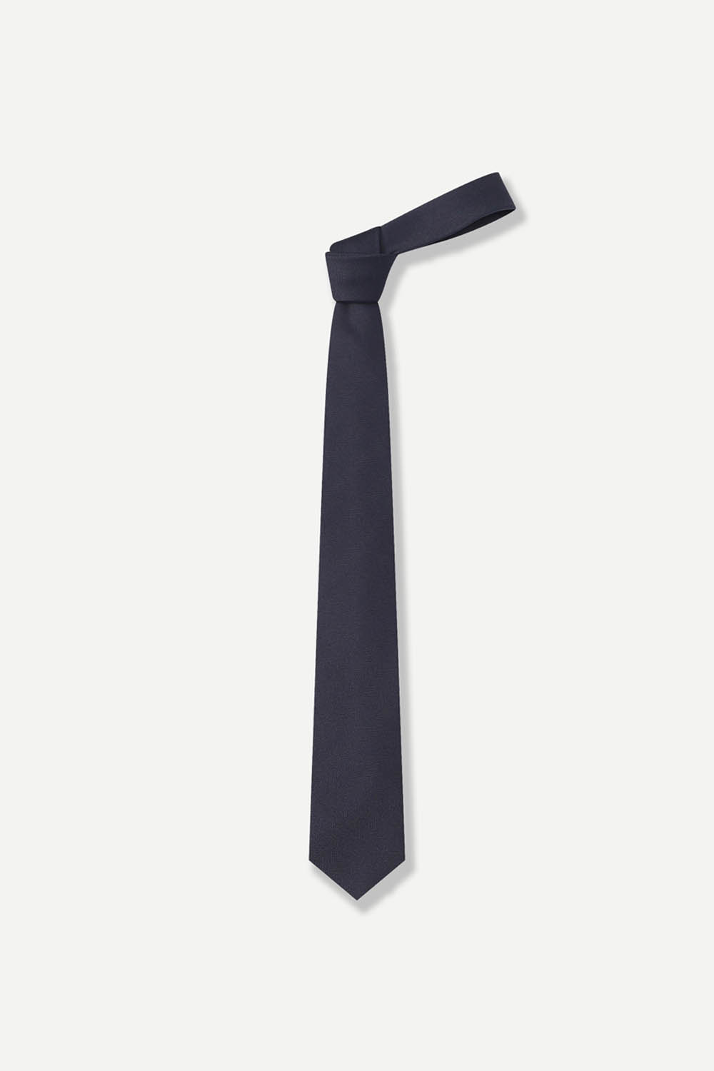 [예작] 실크 100% 헤링본 넥타이 네이비