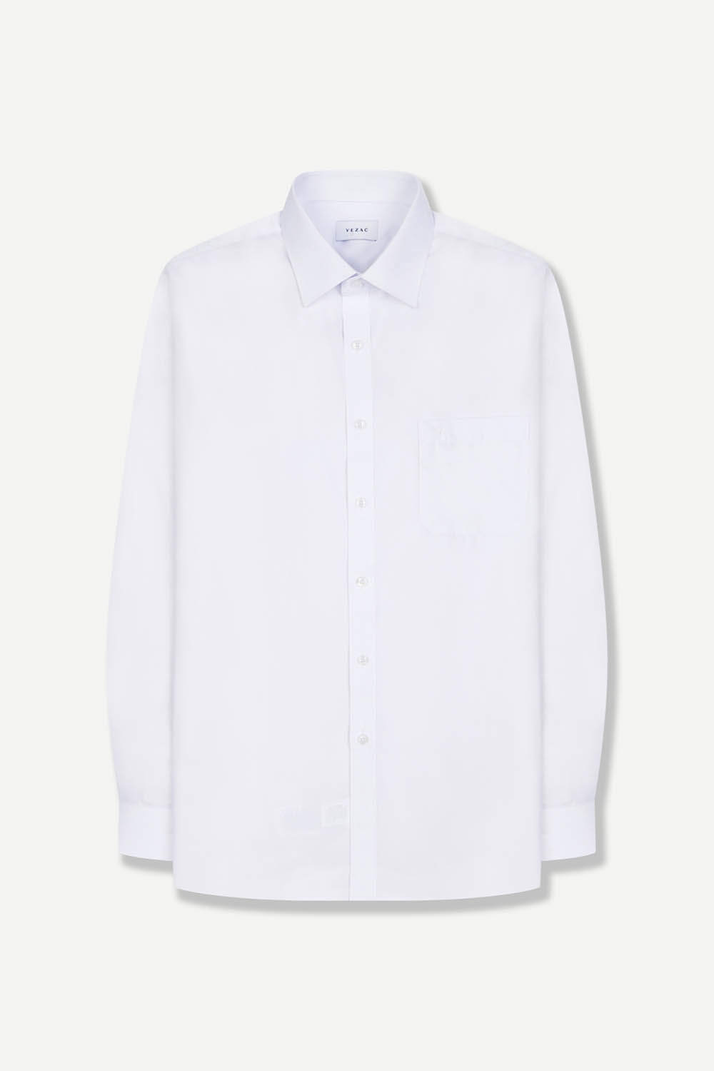 [공식몰] 미니멀 버튼 디테일 논아이론 일반핏 셔츠 화이트