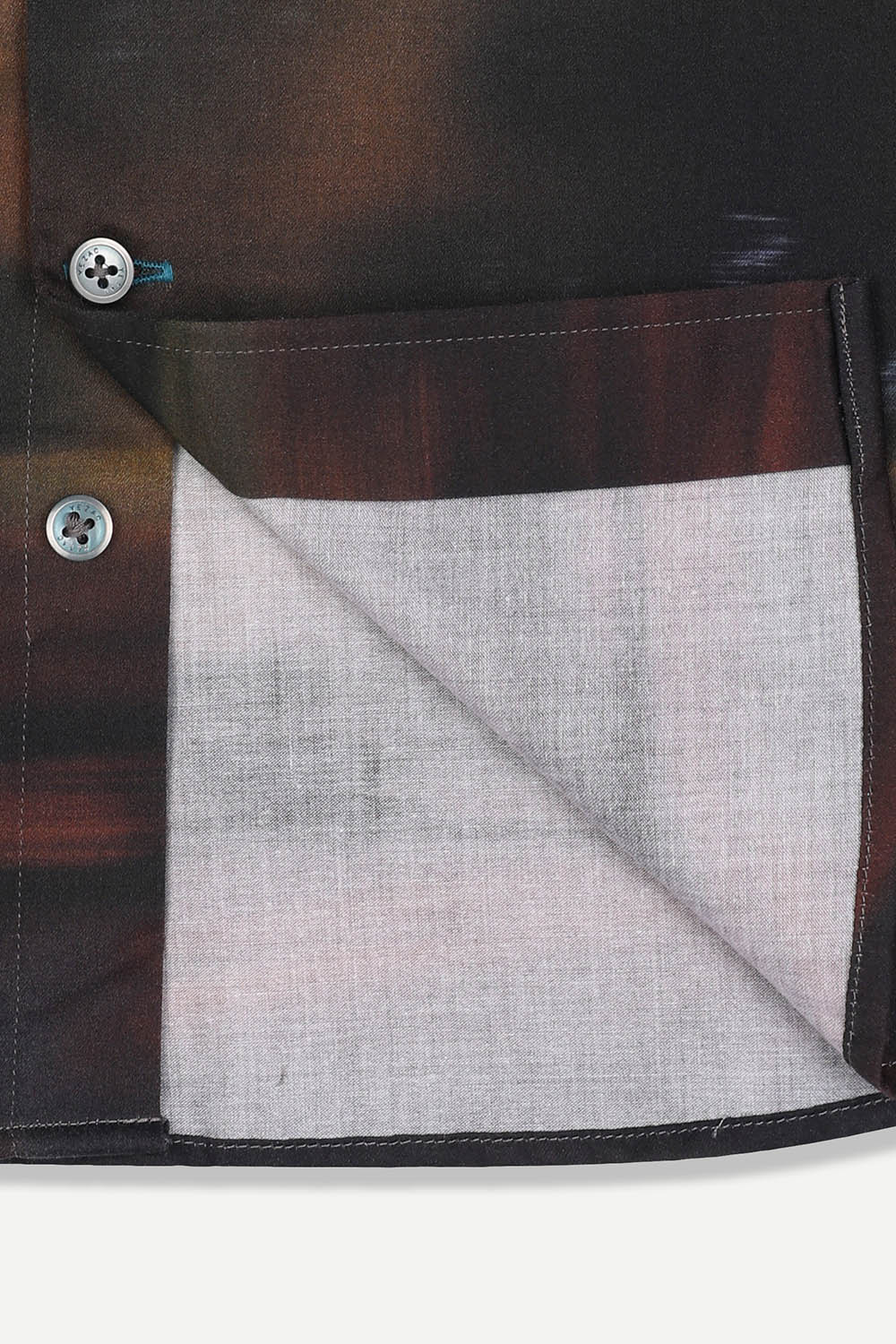 [선물포장][예작] 면 100% 슬림핏 아트워크 셔츠 블랙