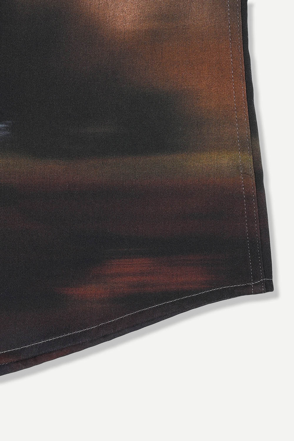 [선물포장][예작] 면 100% 슬림핏 아트워크 셔츠 블랙