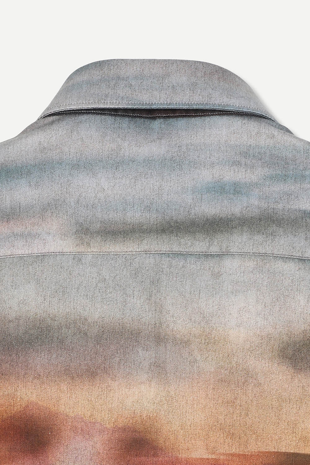 [선물포장][예작] 면 100% 슬림핏 아트워크 셔츠 블랙