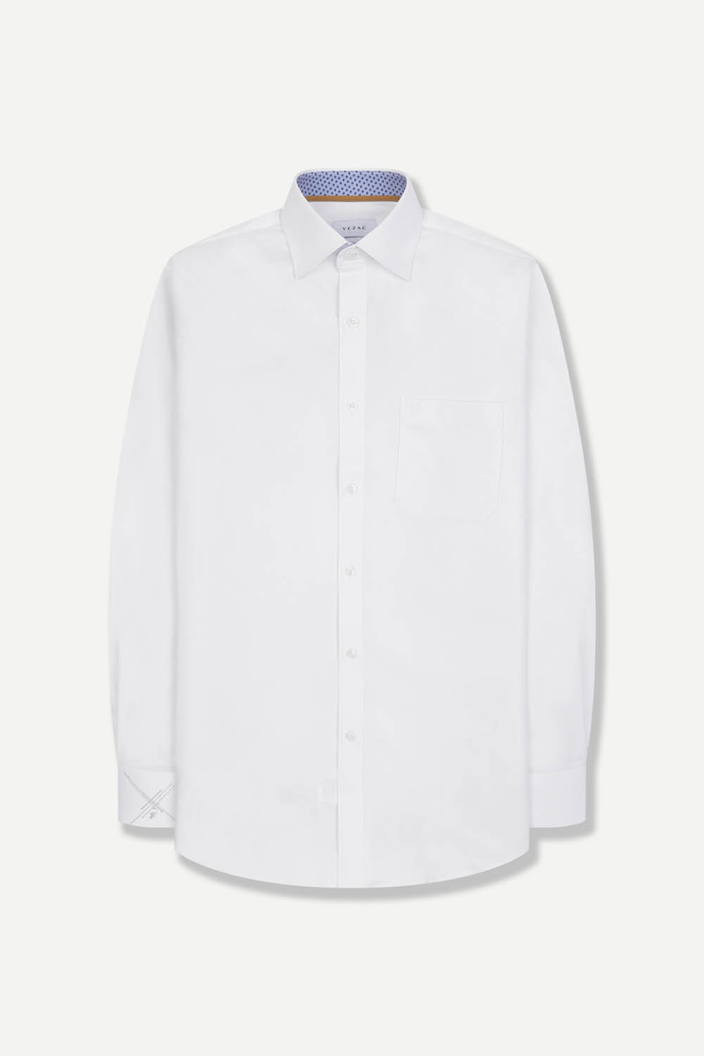 [공식몰] 배색 디테일 링클프리 일반핏 셔츠 화이트