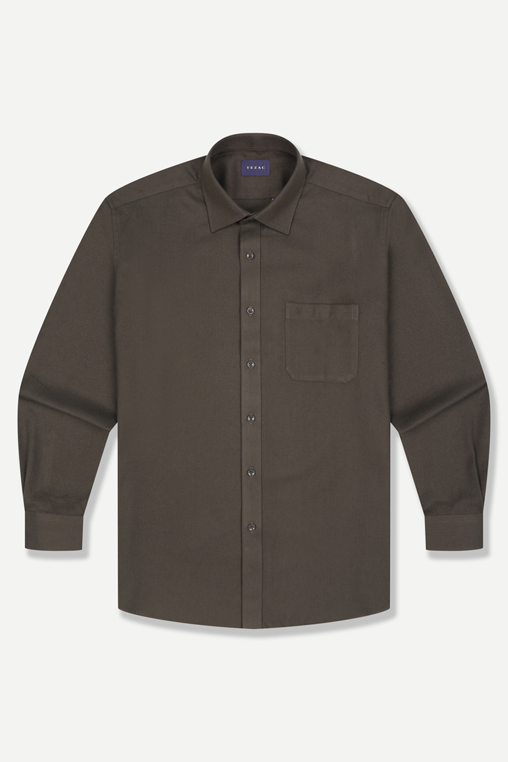 [공식몰] 솔리드 브라운 일반핏 셔츠 브라운