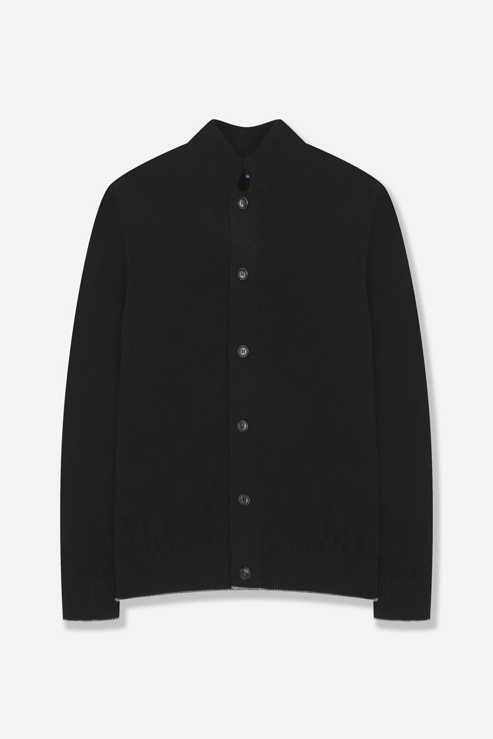 [공식몰] 베이직 하이넥 버튼 가디건 블랙