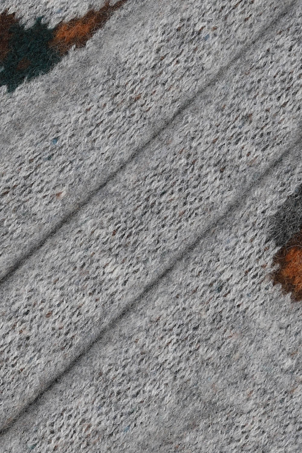 [선물포장][예작] 플라잉 덕 자카드 크루넥 니트 그레이