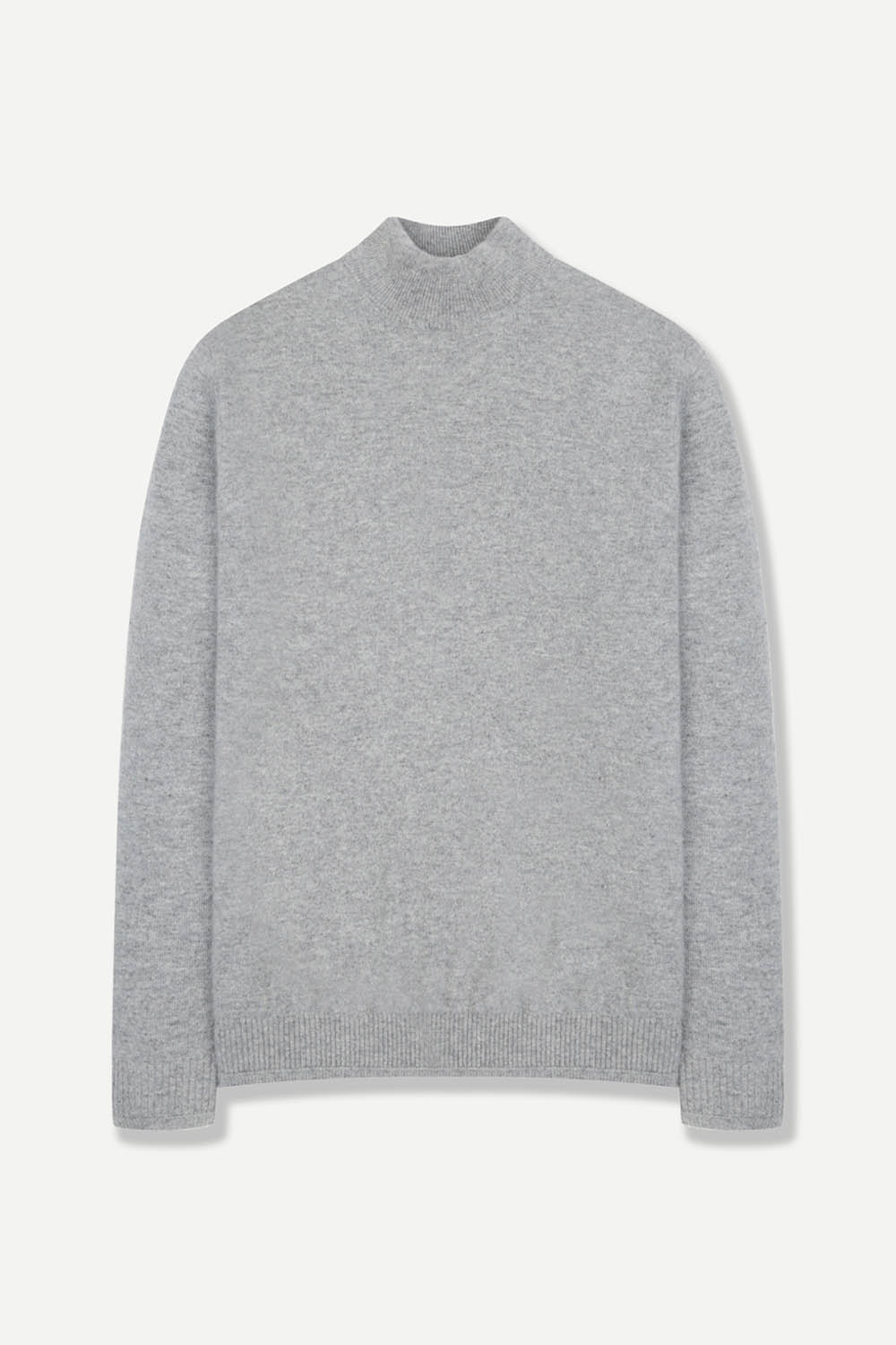 [공식몰] 베이직 캐시미어 100% 하프넥 니트 그레이