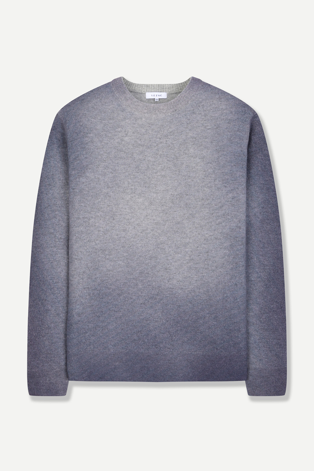 [공식몰] 그라데이션 울 100% 니트 스웨터 바이올렛