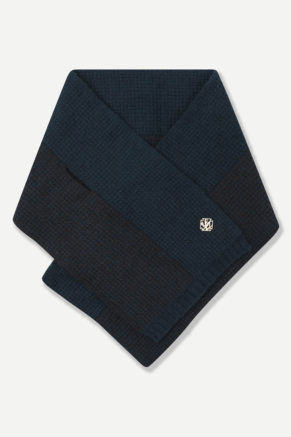 [공식몰] 모 블렌드 배색 머플러 그린