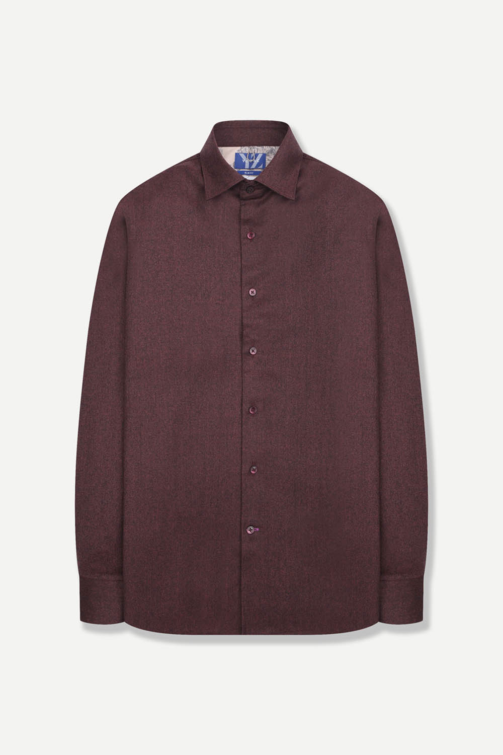 [선물포장][예작] 모 블렌드 멜란지 옥스포드 프린트 셔츠 와인