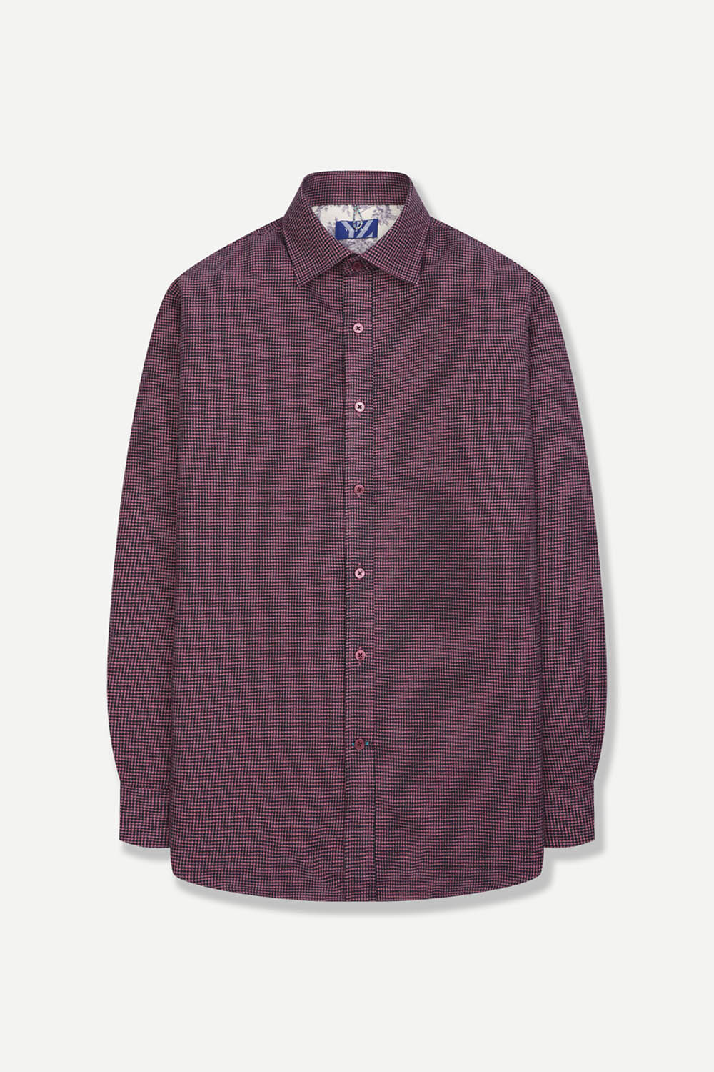 [선물포장][예작] 미니 하운드투스 모 블렌드 프린트 셔츠 핑크