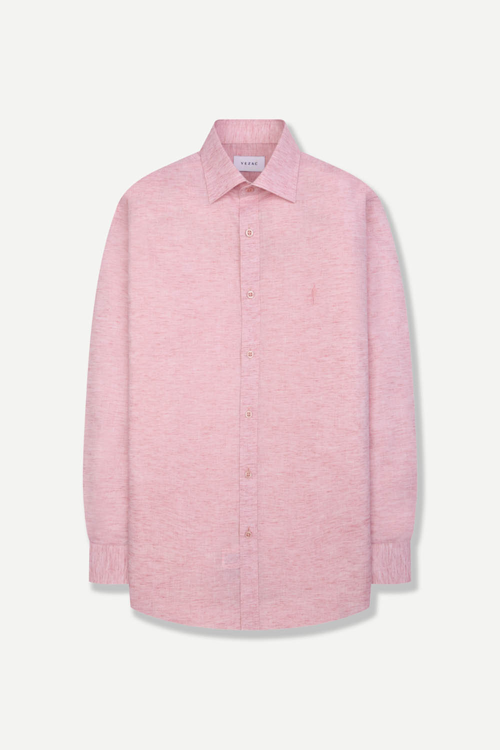 [예작] 린넨 혼방 슬럽 레귤러핏 셔츠 핑크