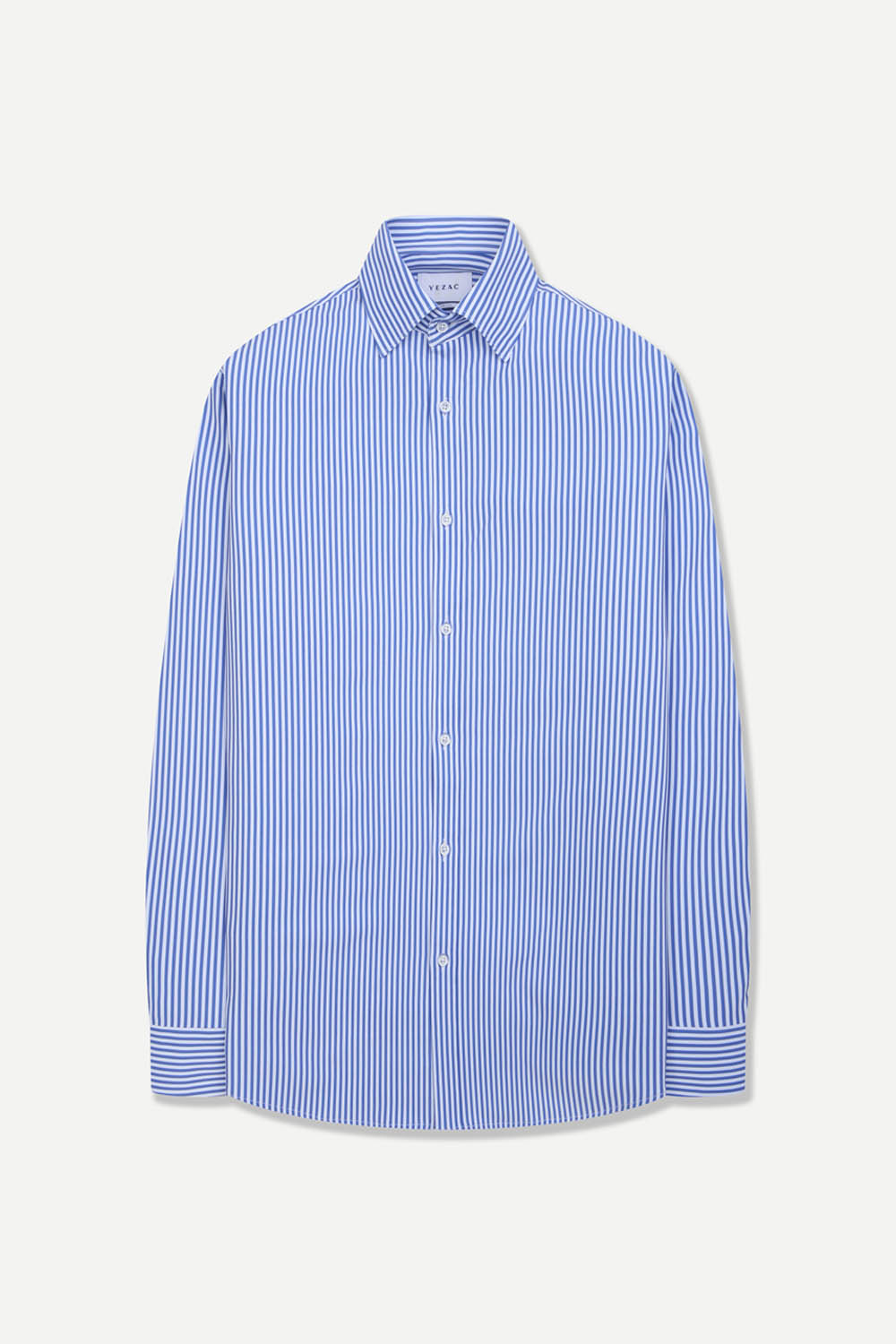 [예작][이지케어] 쿨터치 구김적은 런던 스트라이프 슬림핏 셔츠 블루