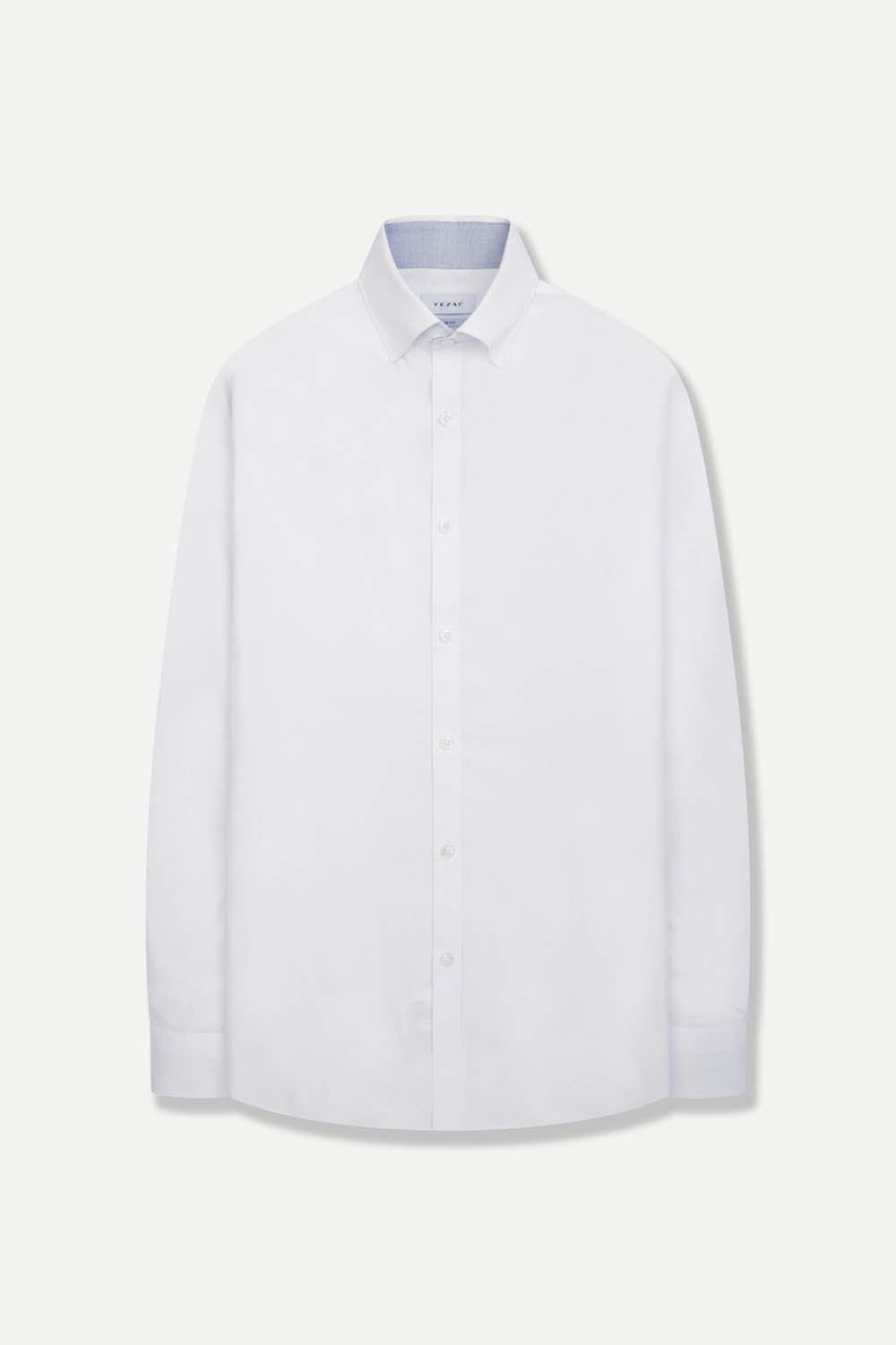 [예작] 쿨 뱀부 스냅카라 스트레치 슬림핏 드레스 셔츠 화이트